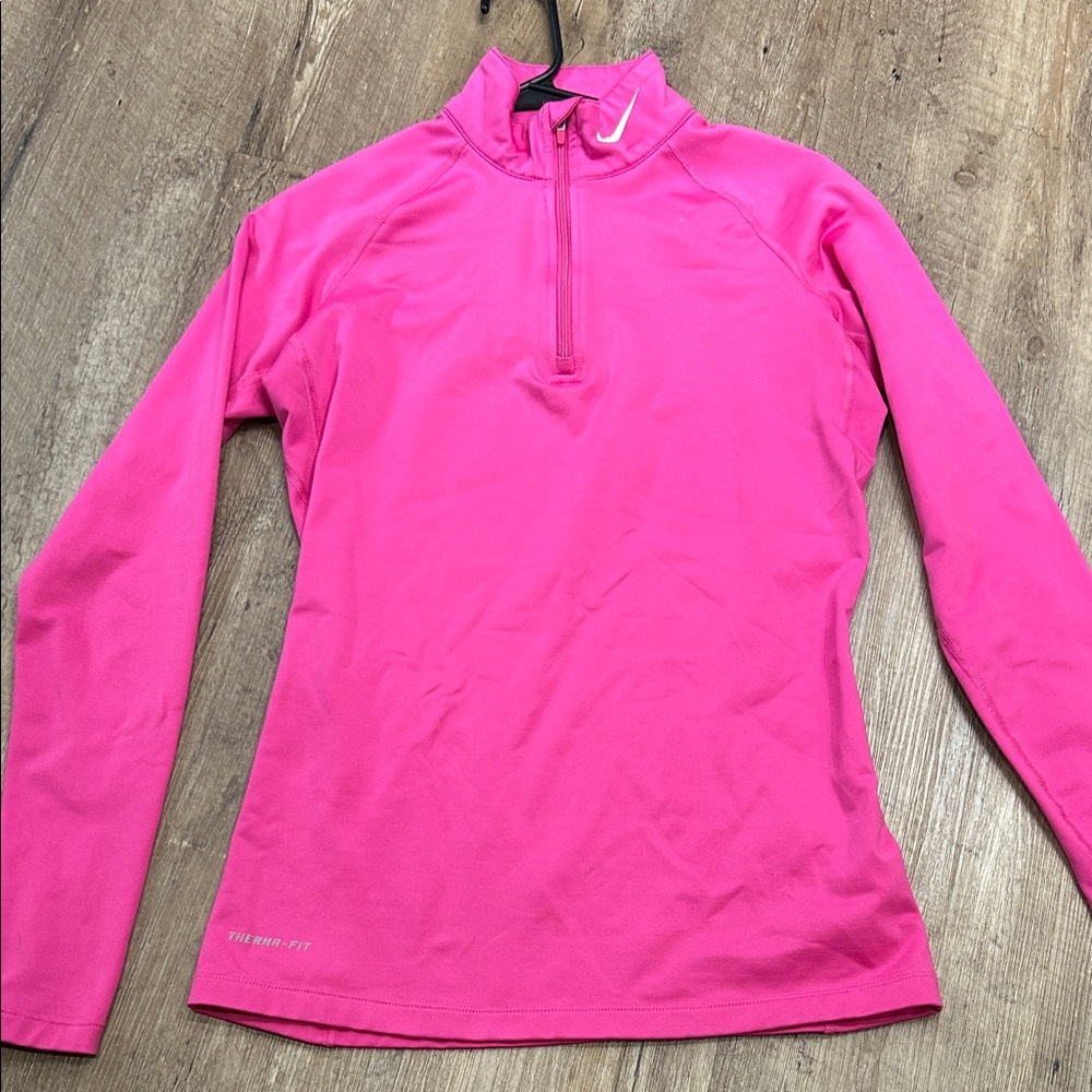 Nike Women's Bright Pink Long Sleeve Tee